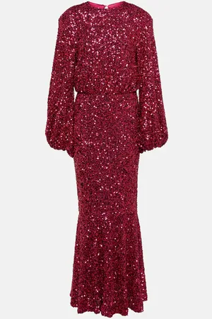 ROTATE Maxikleid mit Pailletten