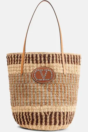VALENTINO GARAVANI Tote VLogo aus Raffiabast