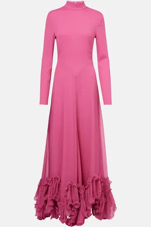 ROTATE Maxikleid aus Chiffon