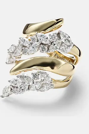 Yeprem Ring Golden Strada aus 18kt Gelb- und Weißgold mit Diamanten
