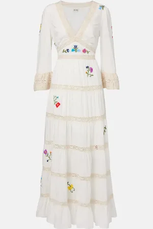 RIXO London Maxikleid Regine aus Baumwolle