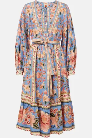 Farm Rio Bedrucktes Midikleid Superbloom Tapestry