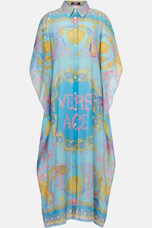 VERSACE Pareo Swimwear Barocco Goddess aus Baumwolle und Seide