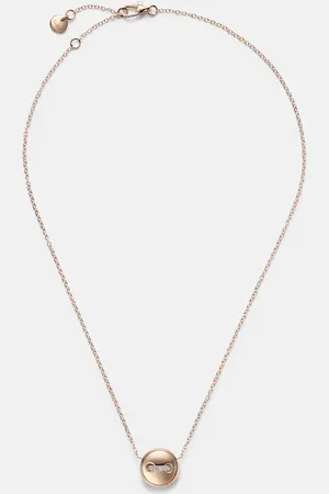 Pomellato Halskette Pom Pom Dot aus 18kt Rosé mit Diamanten und Türkis