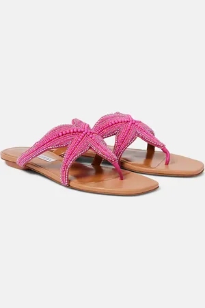 Aquazzura Verzierte Sandalen Reef Star aus Leder