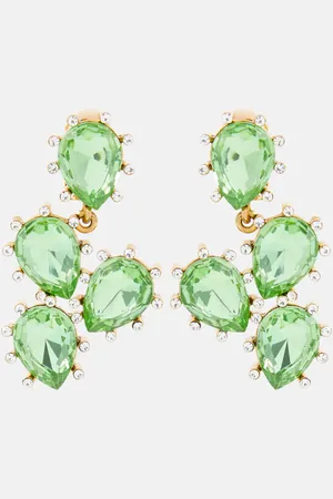 Oscar de la Renta Ohrringe Cactus mit Kristallen