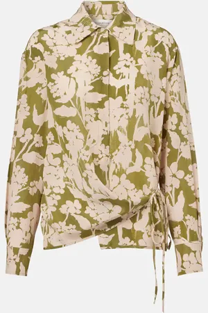 Victoria Beckham Bedruckte Bluse aus Seide