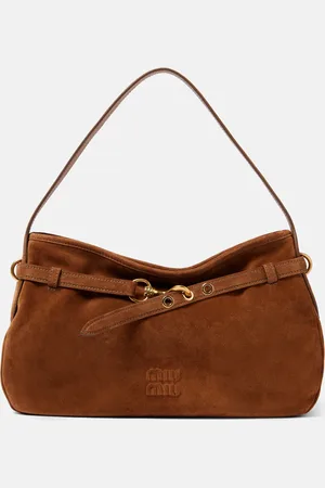 Miu Miu Schultertasche Aventure aus Veloursleder