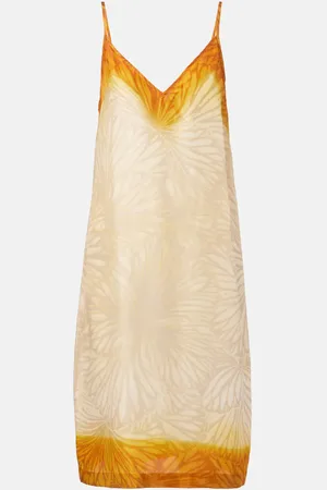 DRIES VAN NOTEN Bedrucktes Slipdress aus Seide