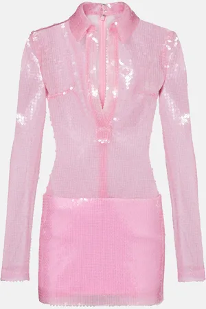 DAVID KOMA Polokleid mit Pailletten