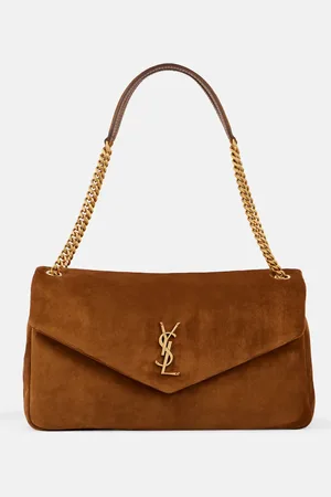 Saint Laurent Schultertasche Calypso Large aus Veloursleder