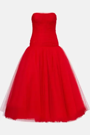 Carolina Herrera Verzierte Robe aus Tüll