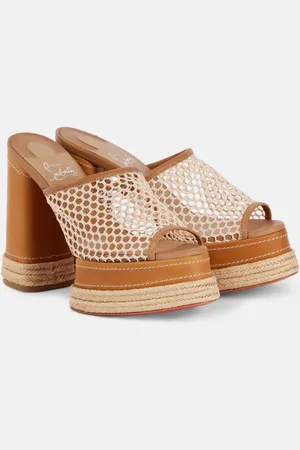 Christian Louboutin Plateau-Pantoletten Almeja 130