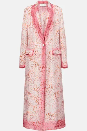 DRIES VAN NOTEN Bedruckter Mantel aus Seide