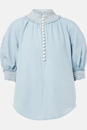 ZIMMERMANN Bluse Ascension aus Denim