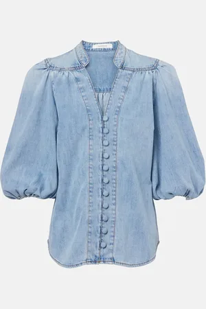 ZIMMERMANN Bluse Lucky aus Denim