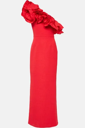 Rebecca Vallance One-Shoulder-Robe Chiara aus Crêpe