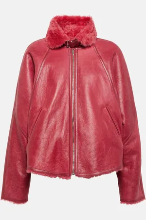 Isabel Marant Lederjacke Acassy mit Shearling