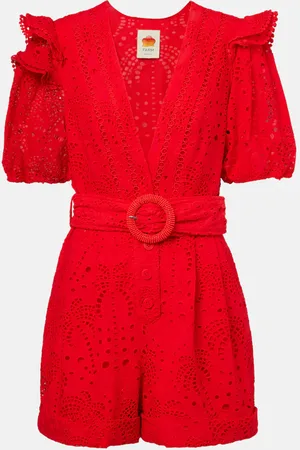 Farm Rio Playsuit aus Baumwolle