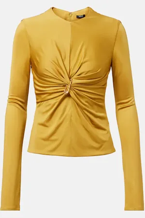 VERSACE Top Safety Pin aus Jersey