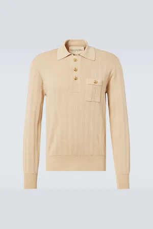 VALENTINO Polopullover aus Rippstrick