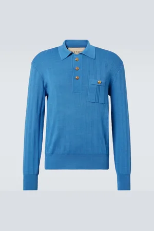 VALENTINO Polopullover aus Rippstrick