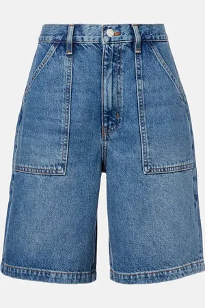 Frame Mid-Rise Jeansshorts
