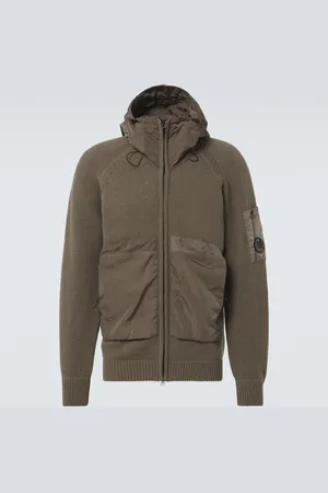 C.P. Company Kapuzenjacke Lens aus einem Wollgemisch