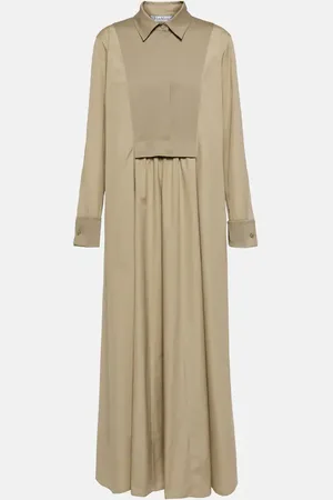 Max Mara Maxikleid aus Baumwolle