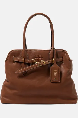 Miu Miu Tote Aventure Large aus Leder