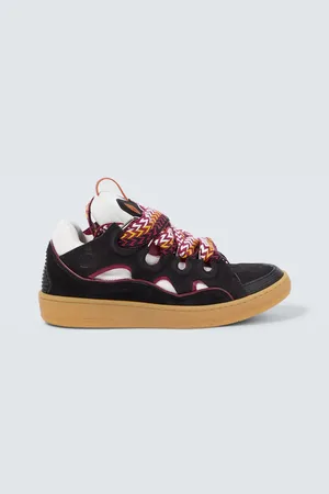 Lanvin Sneakers Curb aus Veloursleder