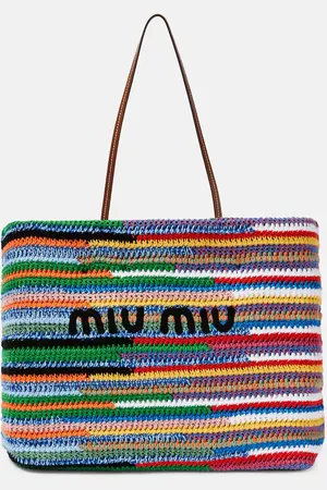 Miu Miu Tote aus Häkelstrick