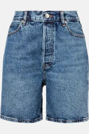Frame High-Rise Jeansshorts