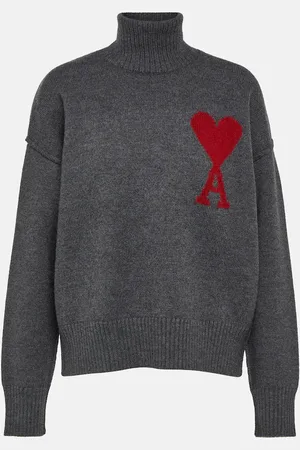 Ami Rollkragenpullover Ami de Cœur aus Wolle