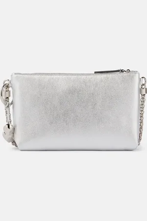 Jimmy Choo Clutch Callie Mini aus Metallic-Leder