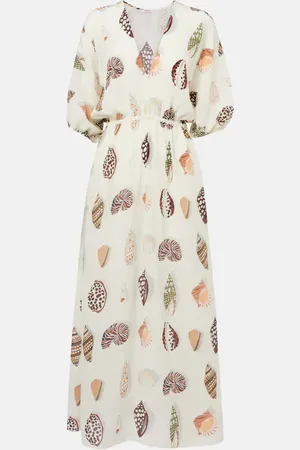 ERES Bedrucktes Maxikleid Coffea aus Seide