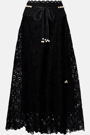 ZIMMERMANN Midirock Rhiannon aus Baumwolle
