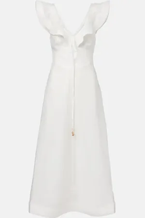 ZIMMERMANN Midikleid Rhiannon aus Leinen