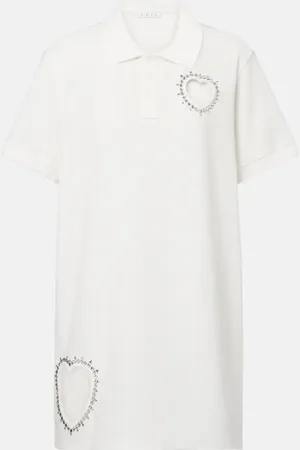 AREA Polokleid mit Kristallen