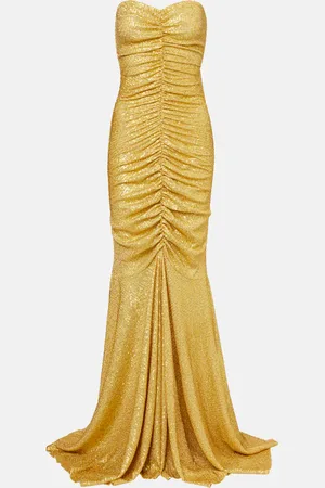 Norma Kamali Verzierte Robe mit Pailletten