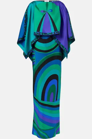 Puccini Maxikleid Iride aus Seide