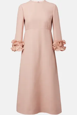 VALENTINO Midikleid aus Crepe Couture