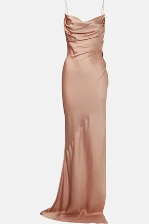 Balmain Robe aus Seidensatin
