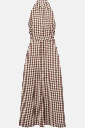 VERONICA BEARD Midikleid Mackey aus Seersucker