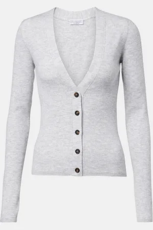 Brunello Cucinelli Cardigan aus Rippstrick