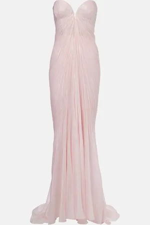 MARIA LUCIA HOHAN Robe Meilien aus Chiffon aus einem Seidengemisch
