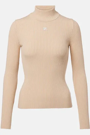 Courrèges Courrèges Pullover Reedition aus Rippstrick