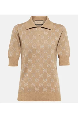 Gucci Polohemd GG aus Jacquard-Strick