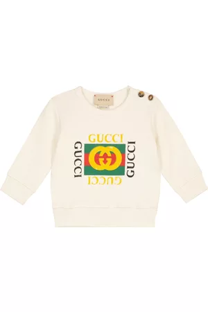 Gucci Kids Baby-Pullover aus Baumwolle mit Logo