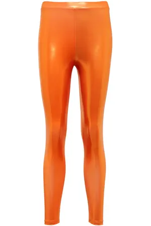 Alessandra Rich Leggings aus Lamé-Jersey